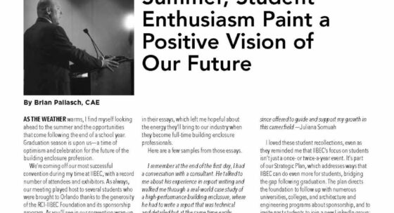 Cover page of May/June IIBEC, 