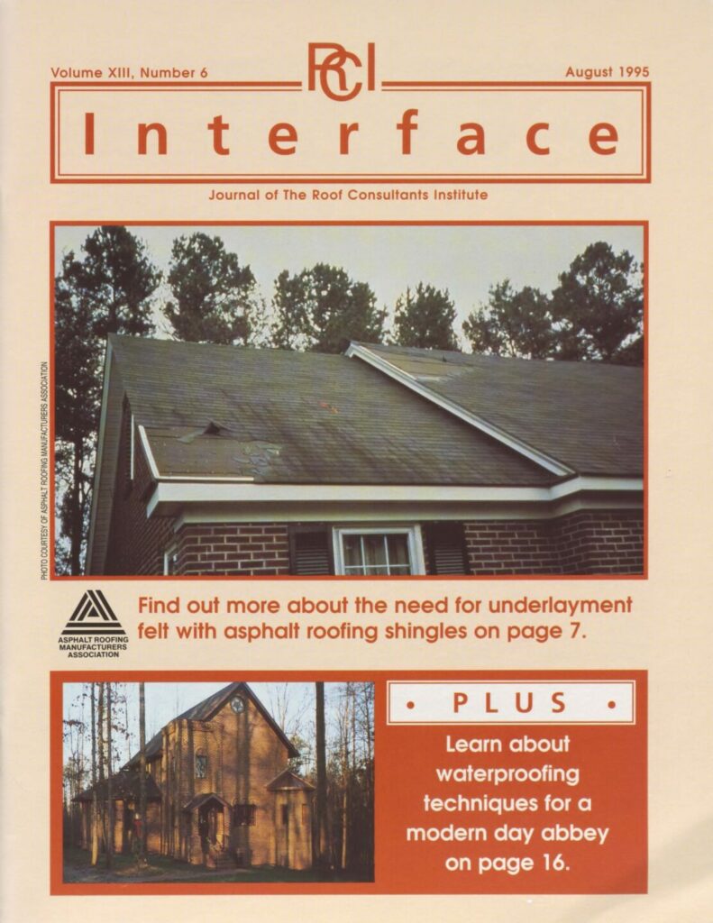 August 1995 Interface Cover | IIBEC
