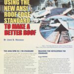 Cover page of IIBEC Interface article, "Using the New ANSI Roof Edge Standard to Make a Better Roof".