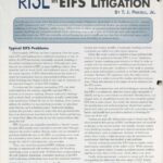 Cover of IIBEC Interface article, "The Rise in EIFS Litigation".
