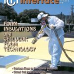 Cover of August 2002 IIBEC Interface, theme of Foam Insulations and Cellular Foam Technology.