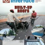Cover of August 2003 IIBEC Interface, theme of Built-Up Roofs.