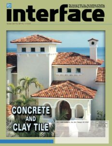 Cover of December 2006 IIBEC Interface, theme of Concrete and Clay Tile.