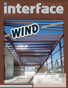 Cover of March 2008 IIBEC Interface, theme of Wind.
