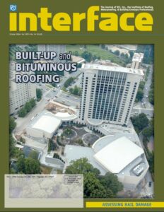 Cover of October 2006 IIBEC Interface, theme of Built-up and Bituminous Roofing.