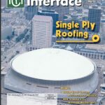 Cover of September 2003 IIBEC Interface, theme of Single Ply Roofing.