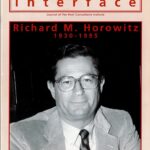 Cover of January 1996 IIBEC Interface, theme of Remembering Richard M. Horowitz.