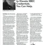 Cover of September 2025 IIBEC From the CEO article on IIBEC credentials.
