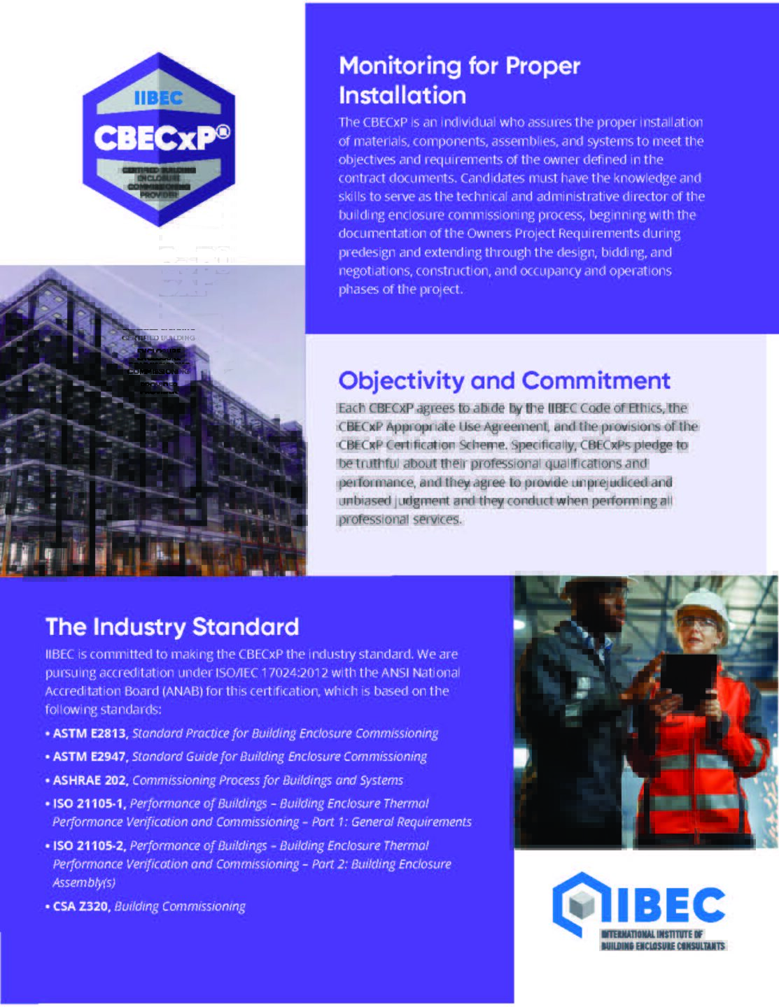 Cover of 2025 IIBEC CBECxP flyer.