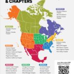 Map of IIBEC Regions and Chapters in North America.