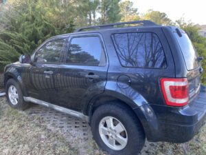 Robby Cleere’s donated 2010 Ford Escape SUV.