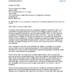 Cover of IIBEC advocacy letter regarding Bill H.3424.