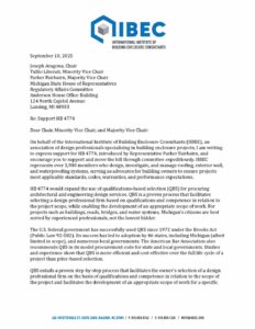 A September 25, 2025, letter from IIBEC to Parker Fairburn