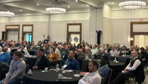 A crowd at the 2025 IIBEC Building Enclosure Symposium