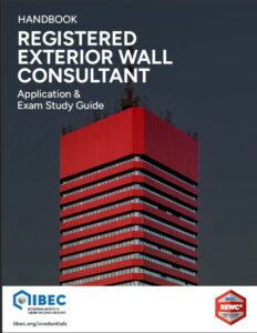 Cover of IIBEC Registered Exterior Wall Consultant handbook.