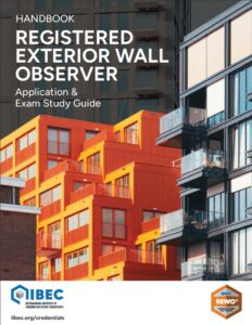Cover of IIBEC Registered Exterior Wall Observer (REWO) handbook.