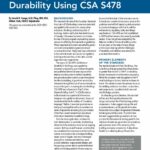 Cover of October 2025 IIBEC Interface article, "Achieving Building Enclosure Durability Using CSA S478".