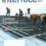 Cover of October 2025 IIBEC Interface, theme of Carbon Footprint.