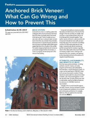 Cover of November 2025 IIBEC Interface article, 