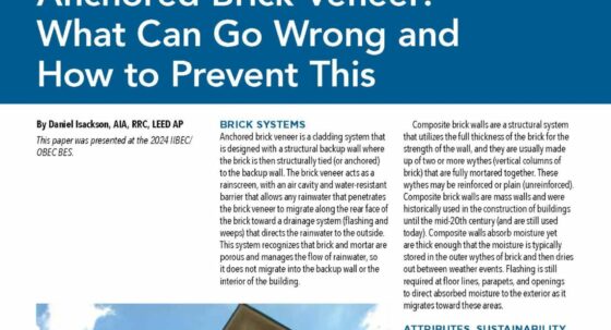 Cover of November 2025 IIBEC Interface article, 