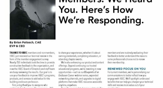 Cover of November 2025 IIBEC Interface, 