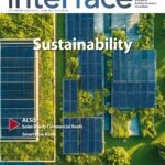 Cover of the December 2025 IIBEC Interface with a theme of sustainability