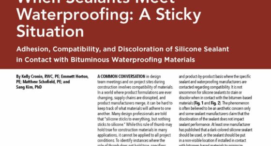 First page of IIBEC Interface article 