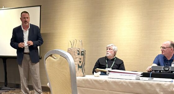 Chris Giffin (left) with Paul Buccellato (middle) and Mark Graham.