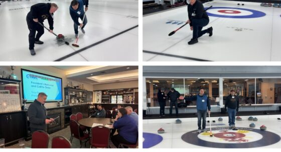 A collage of images from the 2026 IIBEC Quebec Ontario Chapter AGM and Bonspiel