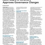 The first page of an article on proposed IIBEC Governance changes.