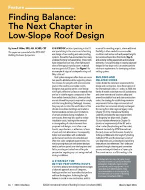 First page of Jason Wilen's March/April 2026 IIBEC Interface article.