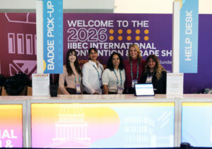 The IIBEC membership team at the registration desk of the 2026 IIBEC International Convention and Trade Show.