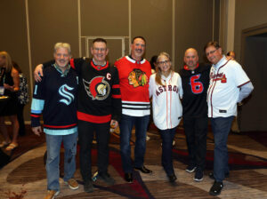 Six IIBEC past presidents pose side by side.