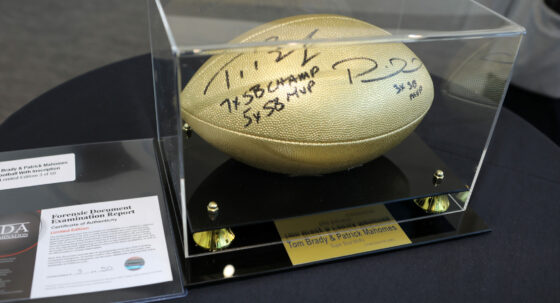 A Foundations' Auction signed football