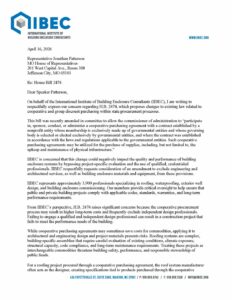 IIBEC letter to Missouri legislators