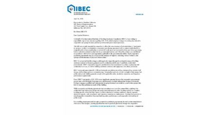 IIBEC letter to Missouri legislators