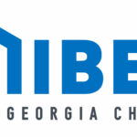 IBEC Georgia Chapter logo: blue hexagon outline with a gray cube, bold blue IBEC text, gray 'GEORGIA CHAPTER' beneath.