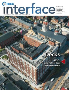 July August 2026 IIBEC Interface Cover with a focus on Decks