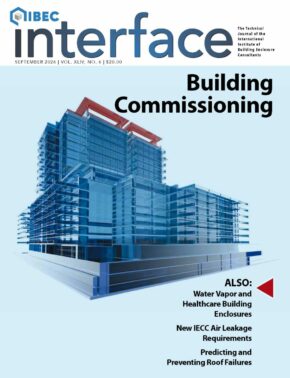 The cover of the September 2027 'IIBEC Interface'