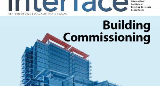 The cover of the September 2027 'IIBEC Interface'