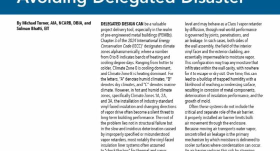 First page of Turner Bhatti article in IIBEC Interface.