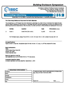 BES Proceedings Advertising | IIBEC