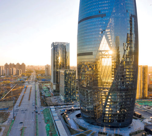 World’s Tallest Atrium Twists Into Beijing Sky 