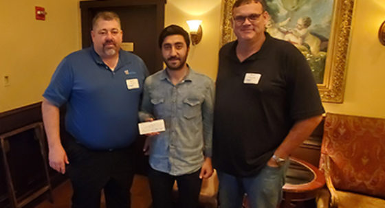 chapter leaders and scholarship recipient