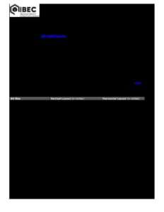 IIBEC Interface Ad Submittal Specifications Rev 4 2019 | IIBEC