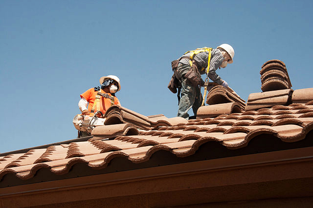 workers on roof