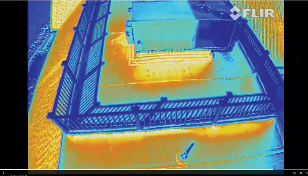 thermal image of HVAC system