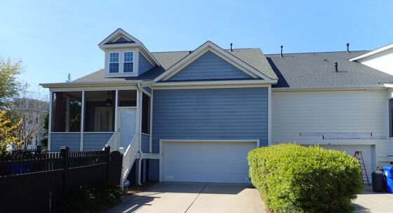 House with siding missing