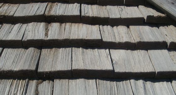 wooden shingles
