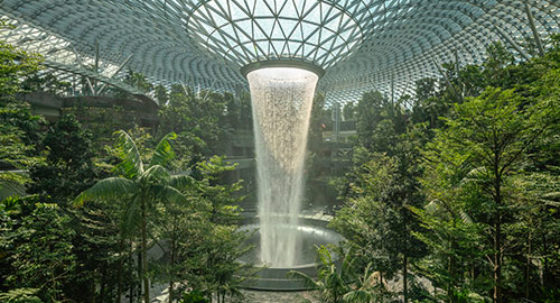 waterfall from ceiling